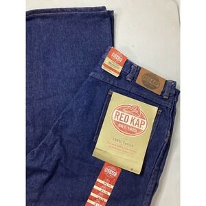 Red Kap Mens Utility‎ Carpenter Jeans Workwear Authentic Construction Blue 36x30